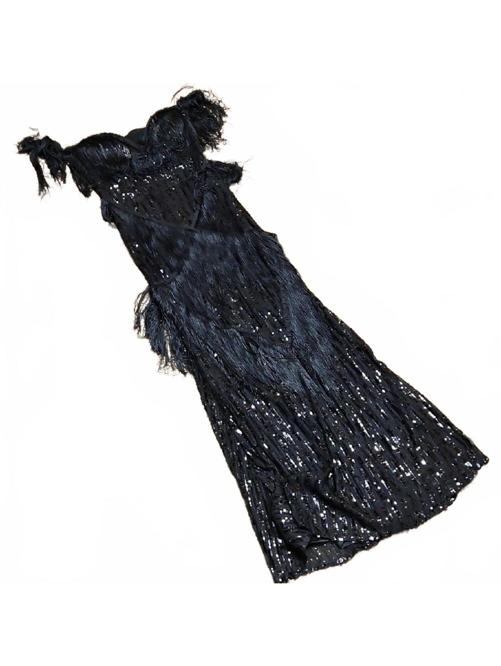 SHEIN | Elegant Black Flapper Evening Dress | 4